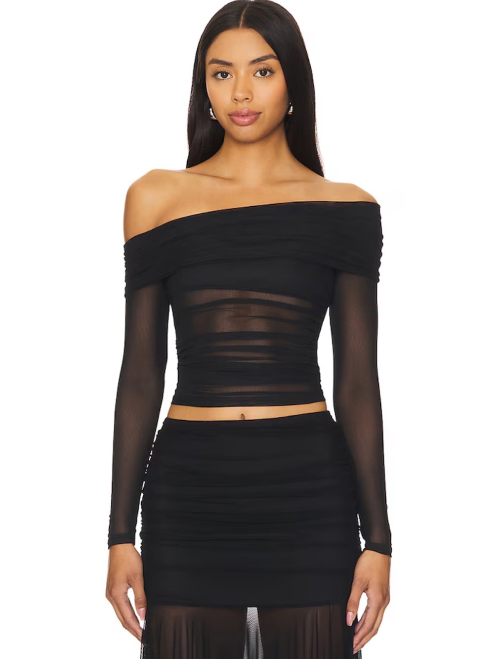 Kami Off Shoulder Top in Black